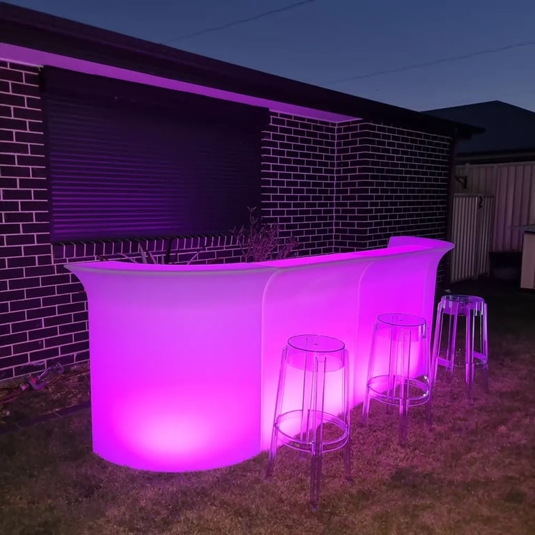 Glow Bar spotted at a 60Th Anniversary in Loganholme, Logan - party hire by SweetAz Co.