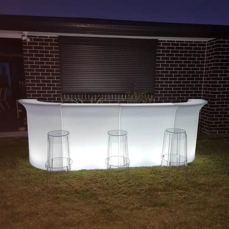 Glow Bar setup at a Wedding Anniversary in Daisyhill, Logan - party hire by SweetAz Co.