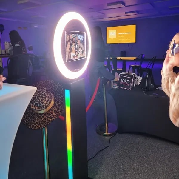 Photo Booth captured during a 40th Birthday in Coomera, Gold Coast - party hire by SweetAz Co.