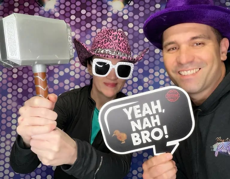 Photo Booth perfect for a Anniversary Party in Birkdale, Redlands - party hire by SweetAz Co.