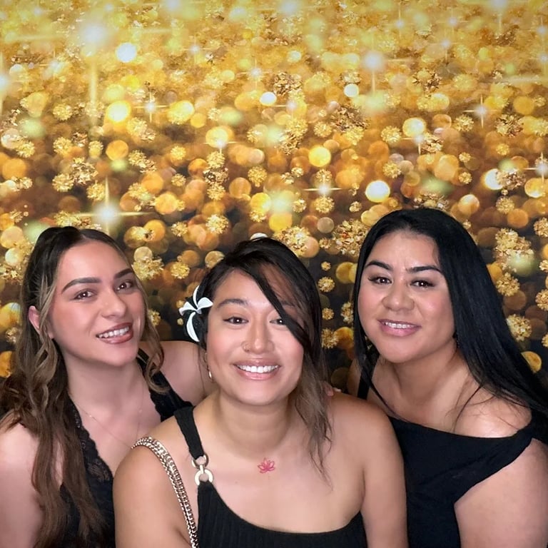 Photo Booth group pictures during a Birthday Celebration in Loganholme, Logan - party hire by SweetAz Co.