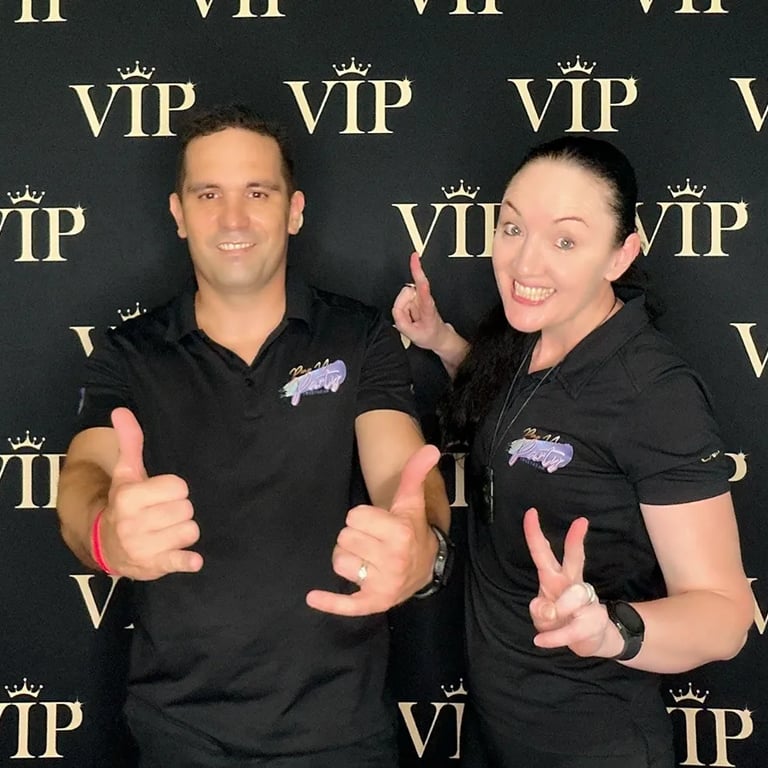 Photo Booth setup for a Vip Event in Uppercoomera, Gold Coast - party hire by SweetAz Co.