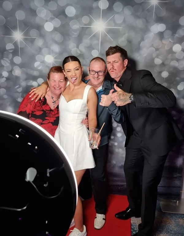 Photo Booth booked for a Wedding Party in Ormeau, Gold Coast - party hire by SweetAz Co.