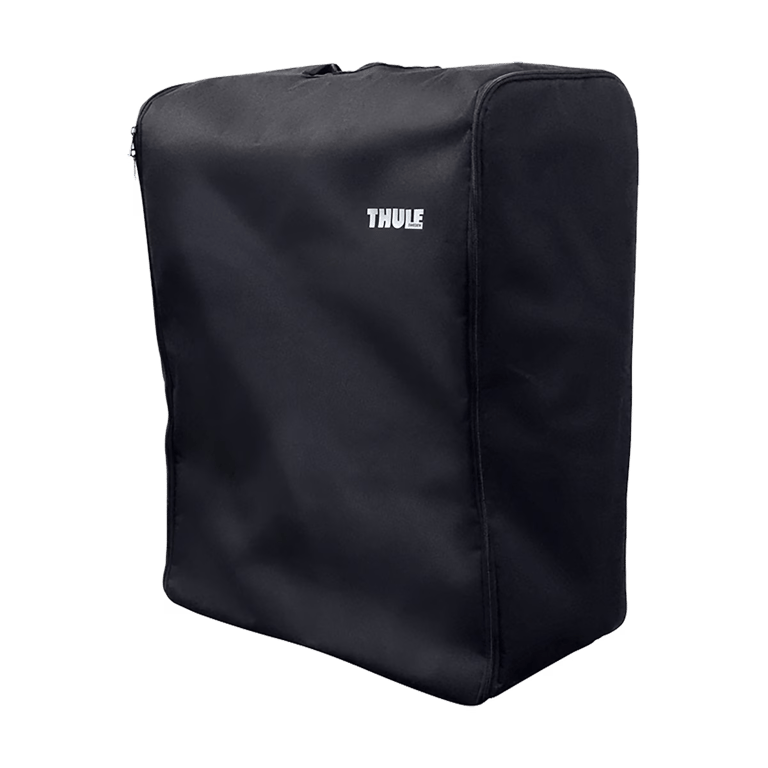 Thule bike rack storage bag for protecting car and rack from dirt during transport and storage.