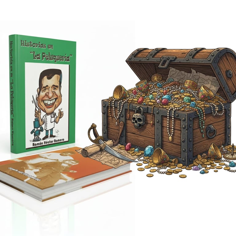 Imagen: Libros y Cofre con Tesoros