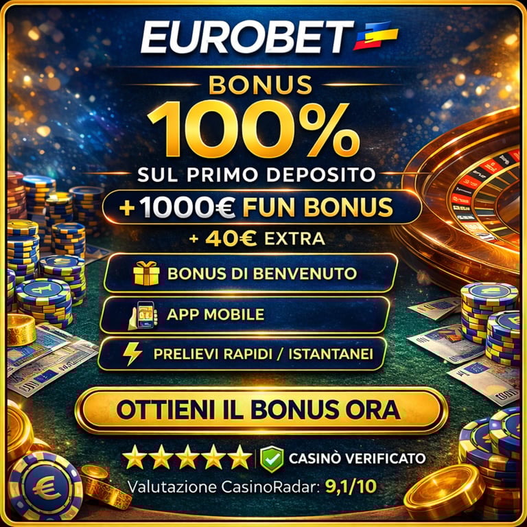 eurobet banner offerta benvenuto 