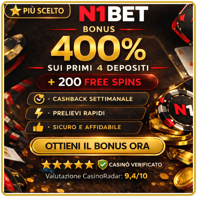 n1bet banner bonus di benvenuto 