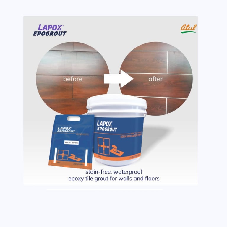 Lapox Epogrout - epoxy tile grout for walls and floors