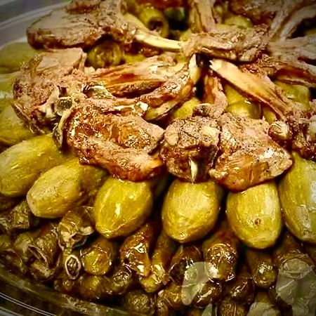 a plate of food with me7she