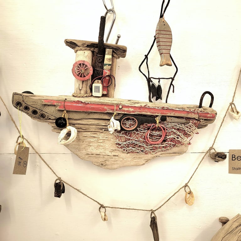 Sarah Wilson driftwood boat