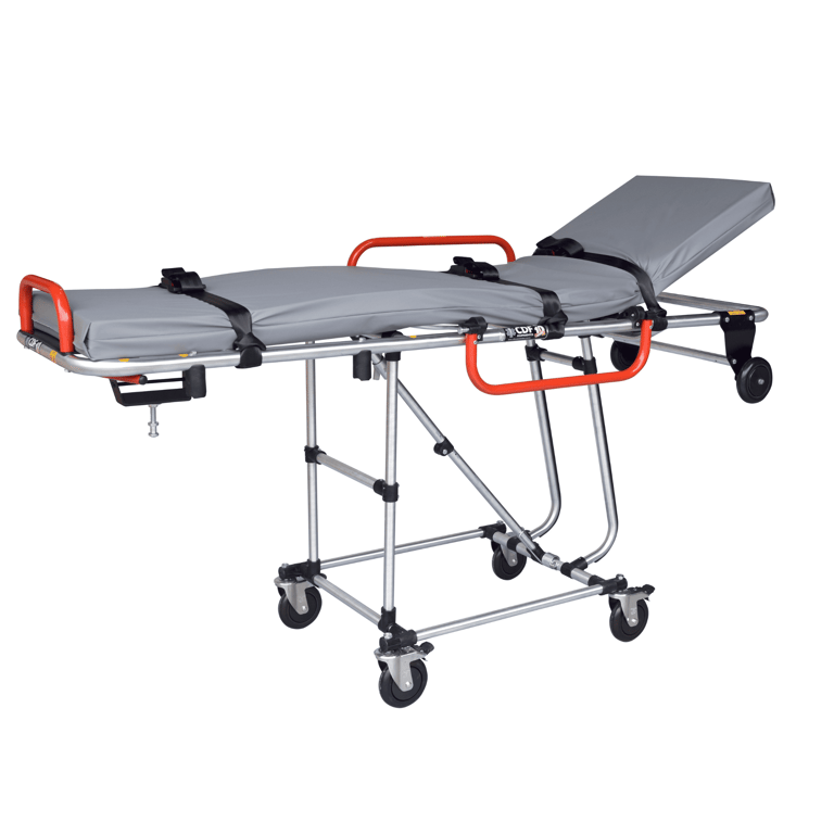 a medical stretcher with a stretcher attached to it