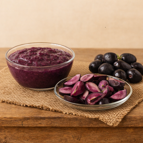 Frozen jamun pulp manufacturer India – premium fruit pulp for wholesale export