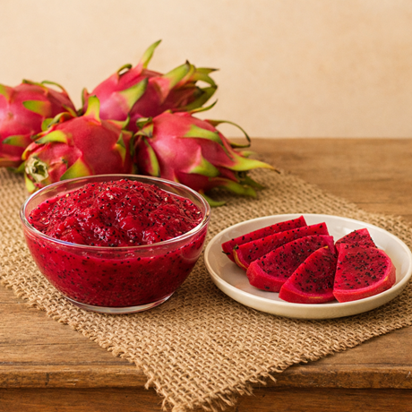 Frozen red dragon fruit exporter India – IQF cubes for bulk supply