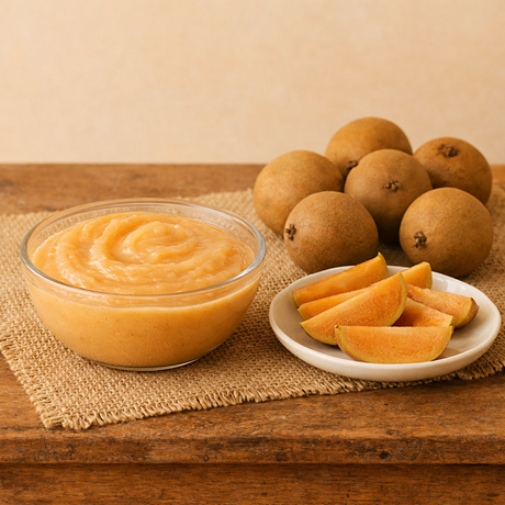 Frozen chikoo pulp manufacturer India – sapota fruit puree for wholesale export