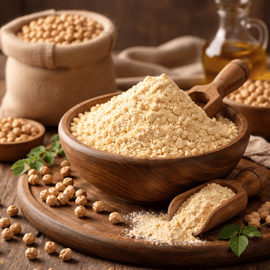Gram flour exporter from India – high protein besan for food processing industry