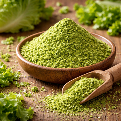 Lettuce powder exporter India – fine greens vegetable powder for smoothie & health food industry