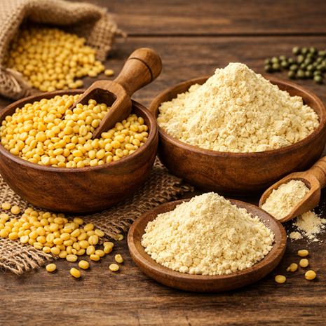 Moong dal and flour supplier India – high quality pulse for bulk export