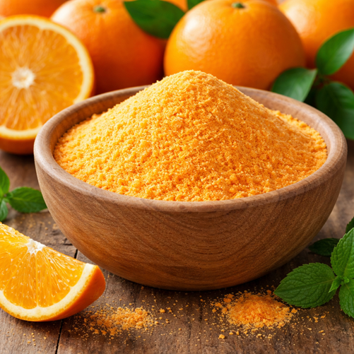 orange powder exporter India – citrus fruit powder for beverage and food processing