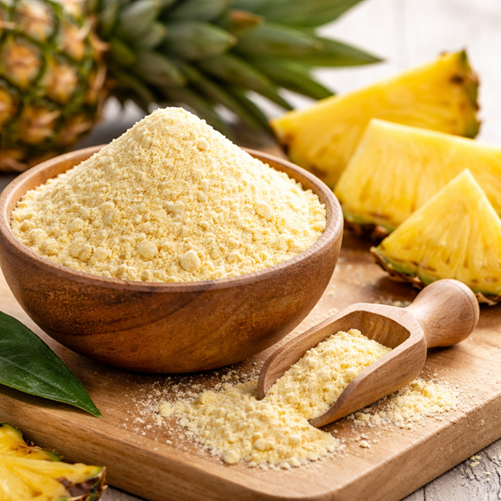 Pineapple Powder exporter in India - ideal ofr instant mixes and confectionery