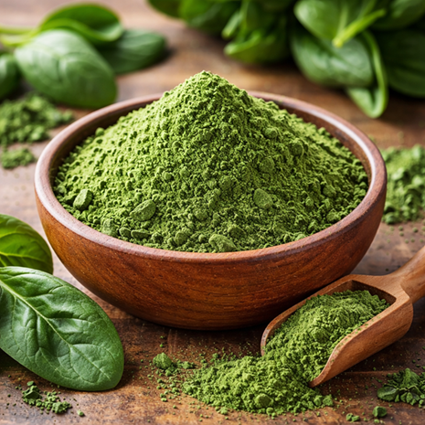 Spinach powder bulk supplier India – premium green vegetable powder for smoothie & pasta formulation