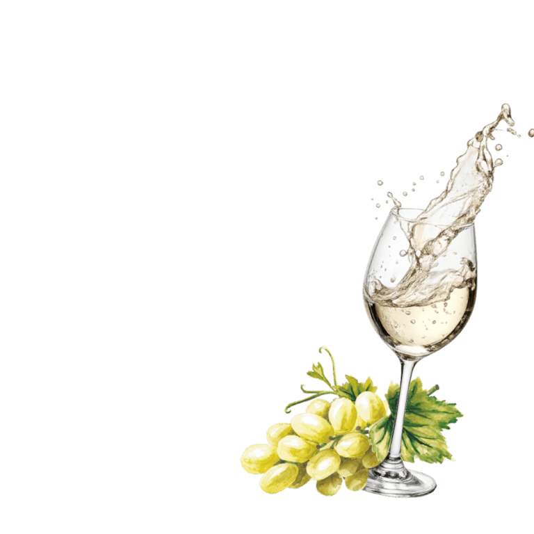 Weinglas mit Weintrauben