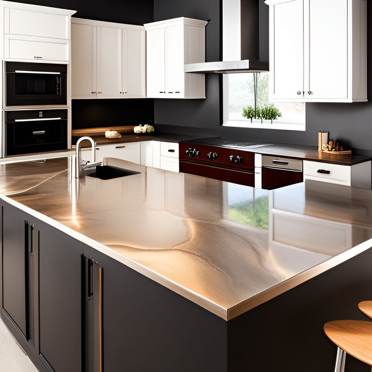 metallic epoxy countertop