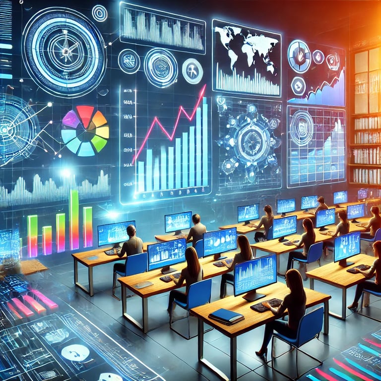 Students learn about Finance in virtual classroom