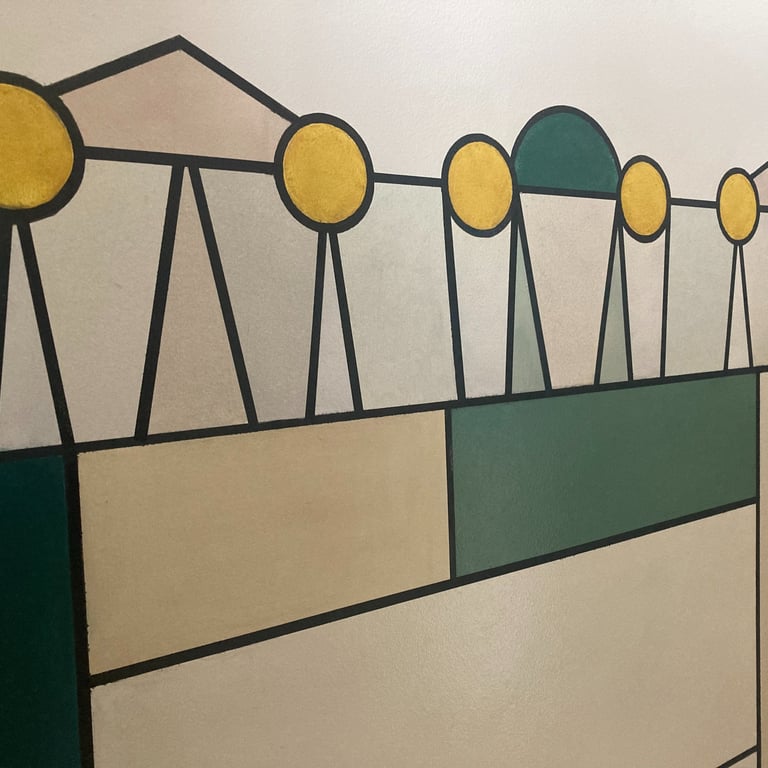 Gros plan décor art déco