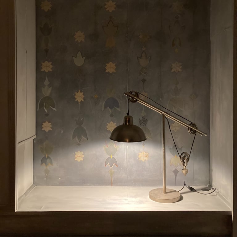 décor peint à la caséine, Libourne