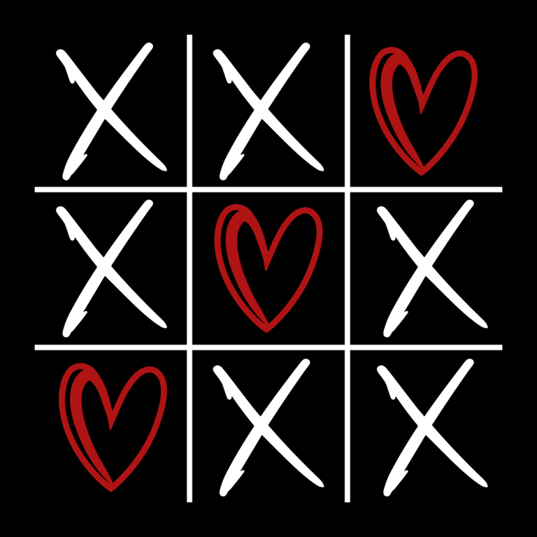 a ticquet with a heart on it