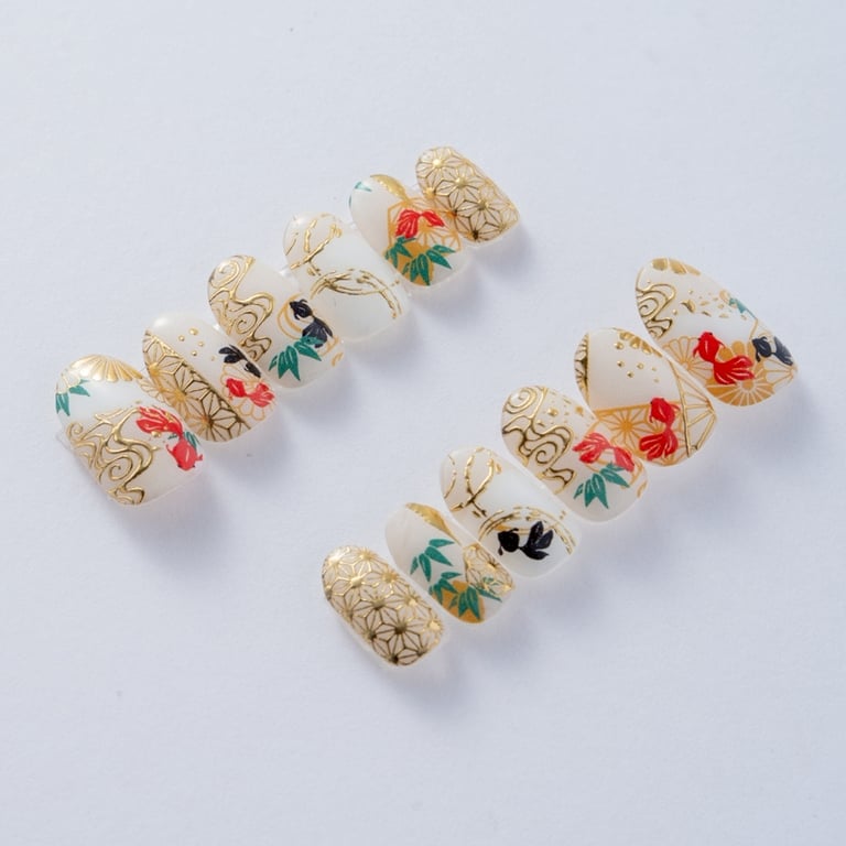 夏夜涼風のネイルチップ