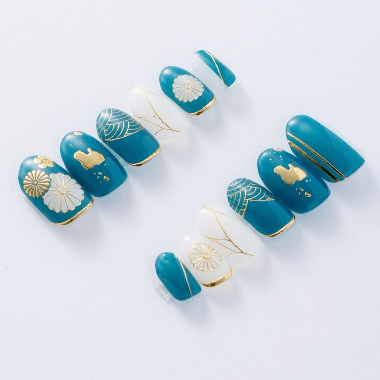 水天一色のネイルチップ