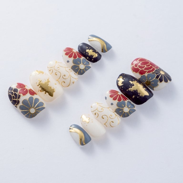 幽雅清秀のネイルチップ