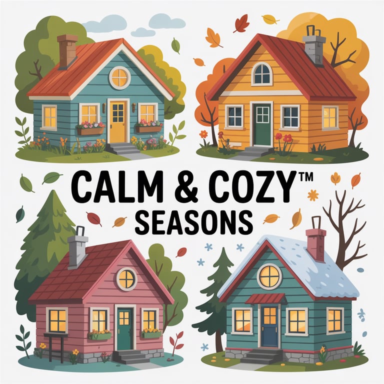 Calm & Cozy™ Seasons Coloring Books