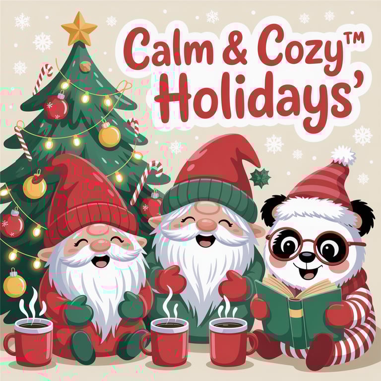 Calm and Cozy Holidays Coloring Books