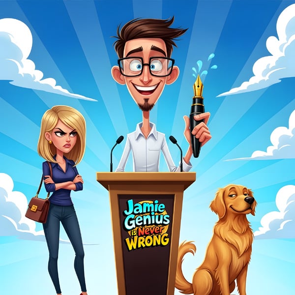 Jamie Genius book cover art