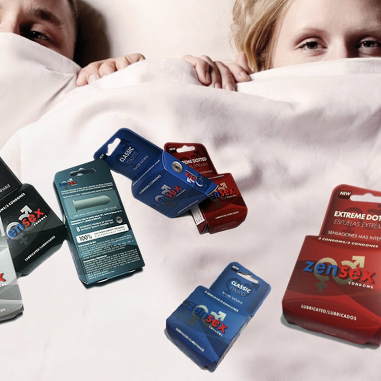 Zensex, creación de marca, branding, packaging, visual communication