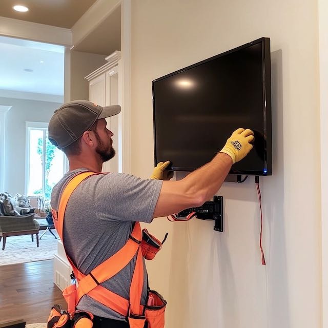 professional tv installer mounting tv
