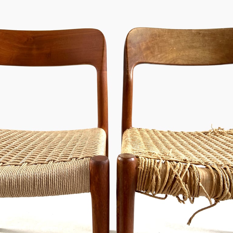 Restoration and Weaving of Danish Paper Cord Chair Edinburgh