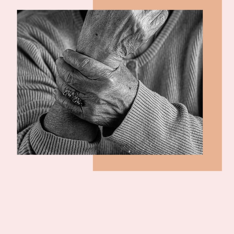 Idoso com doença de Parkinson