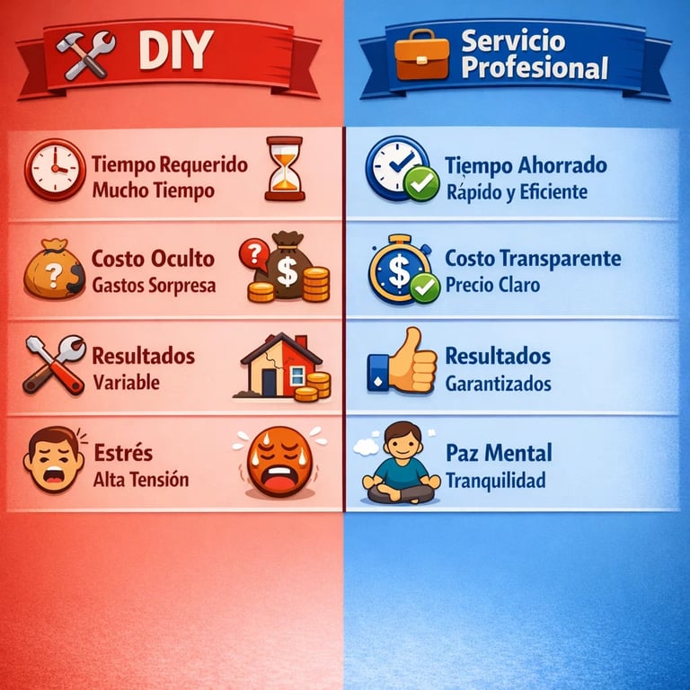 Comparativa DIY vs servicio profesional generación leads