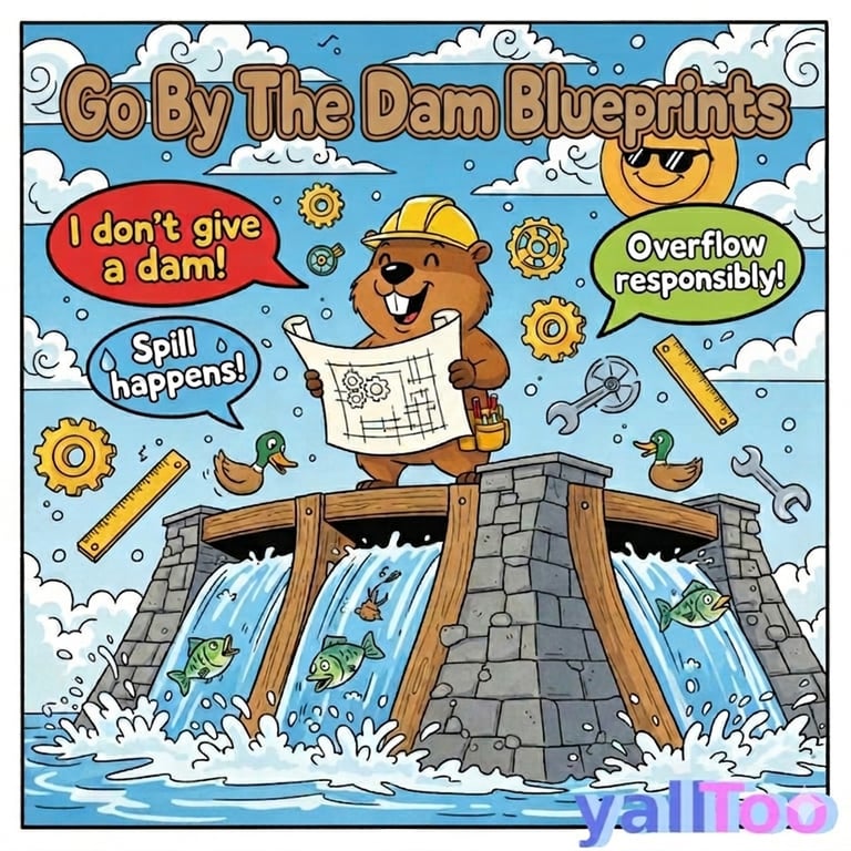 You must go by the dam blueprints 