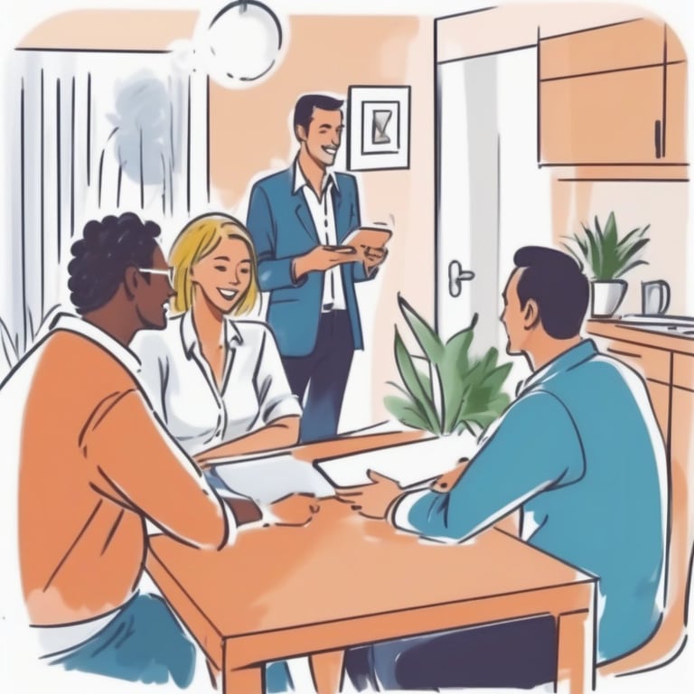 réunion de formation du système affaires à domicile