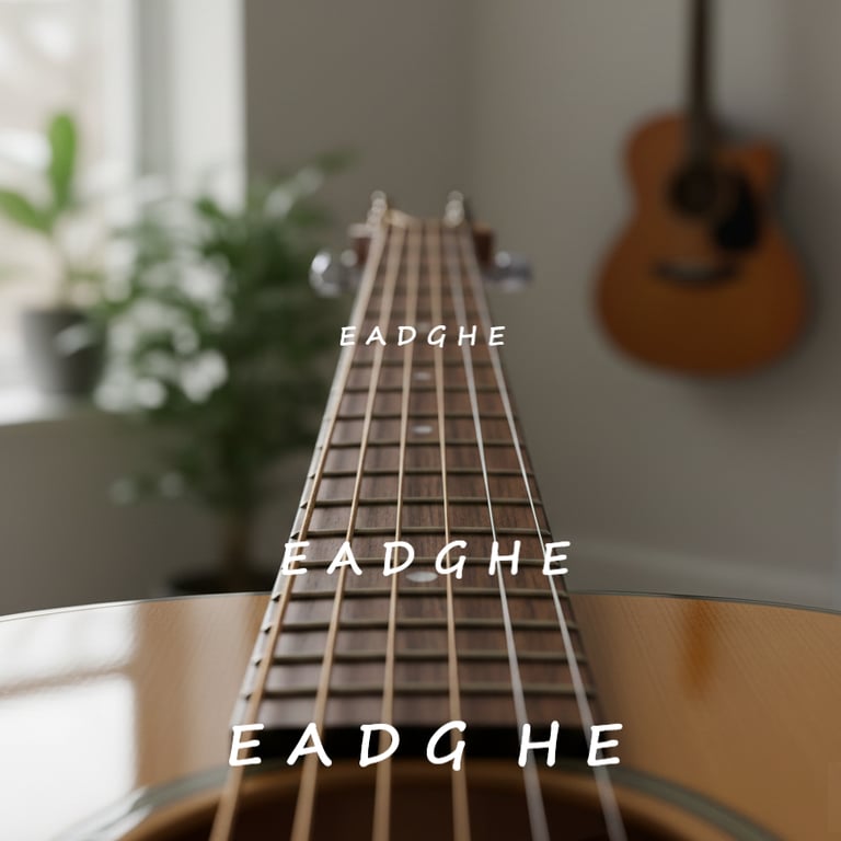 A gitár húrok neve és sorrendje