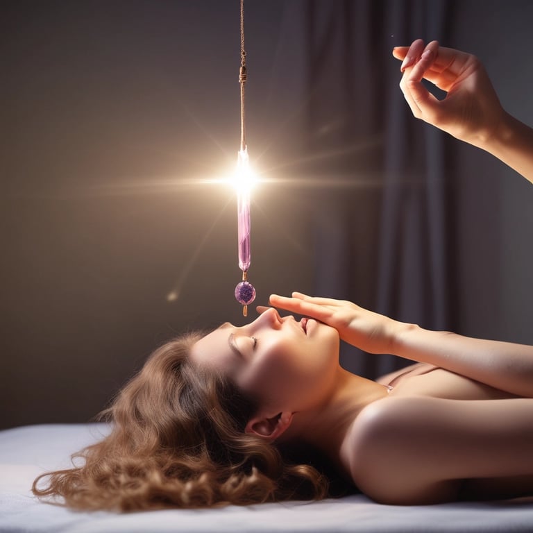 A vintage-style sign with ornate framing advertises a fortune teller service. The pricing ranges from $5.00 to $40.00 with the tagline 'Pay what you are able, the reading is the same.' The sign features mystical imagery, including an eye symbol and tarot cards. It's set against a colorful background with decorative elements.