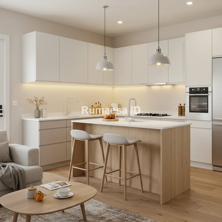 kitchen set modern bahan plywood