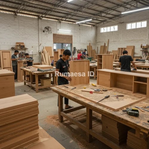 Workshop interior furnitur depok