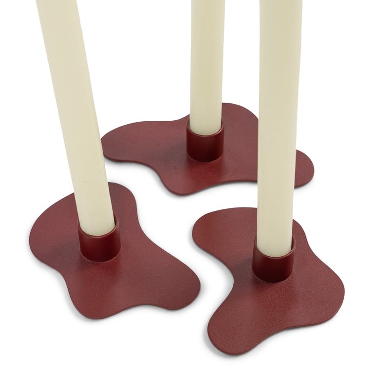 MELT kandelaren close up Burgundy