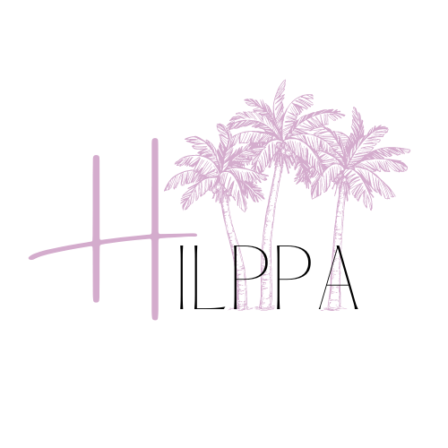 LOGO HILPPA, 3 palmiers rose