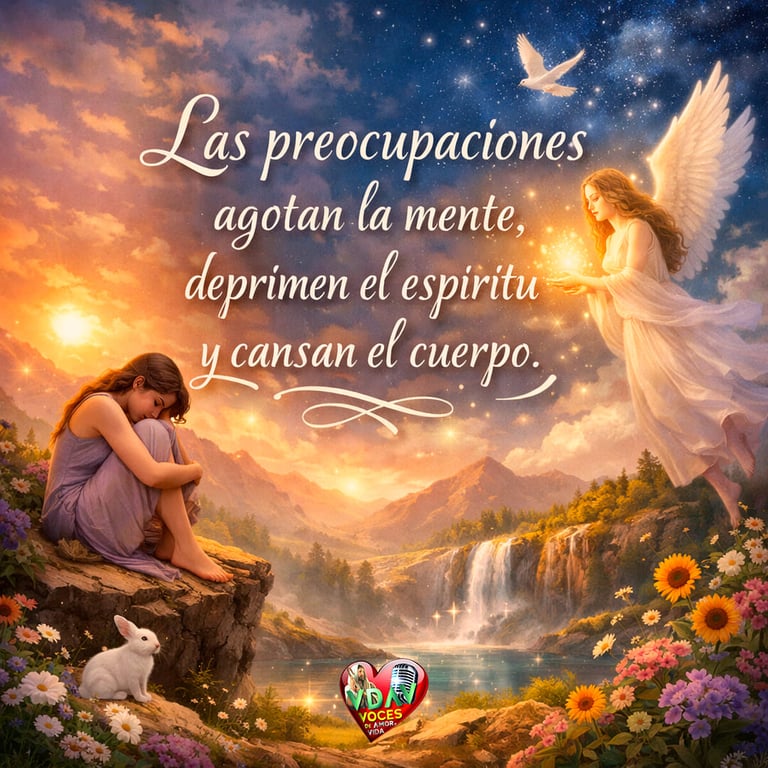las preocupaciones deprimen el espíritu